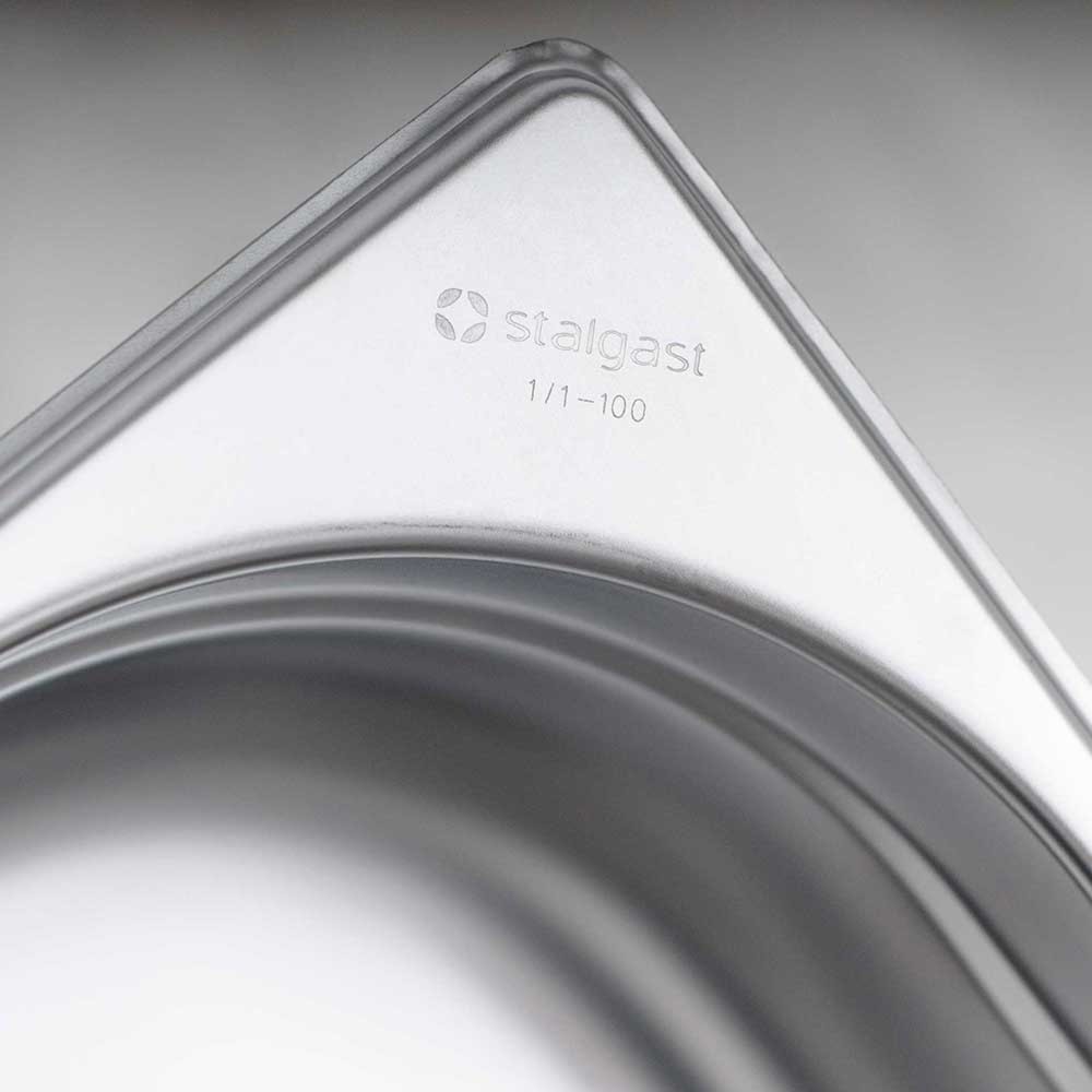 N° de l'image du produit 2 : Bac Gastronorm Stalgast série STANDARD, GN 1/3 (200mm)
