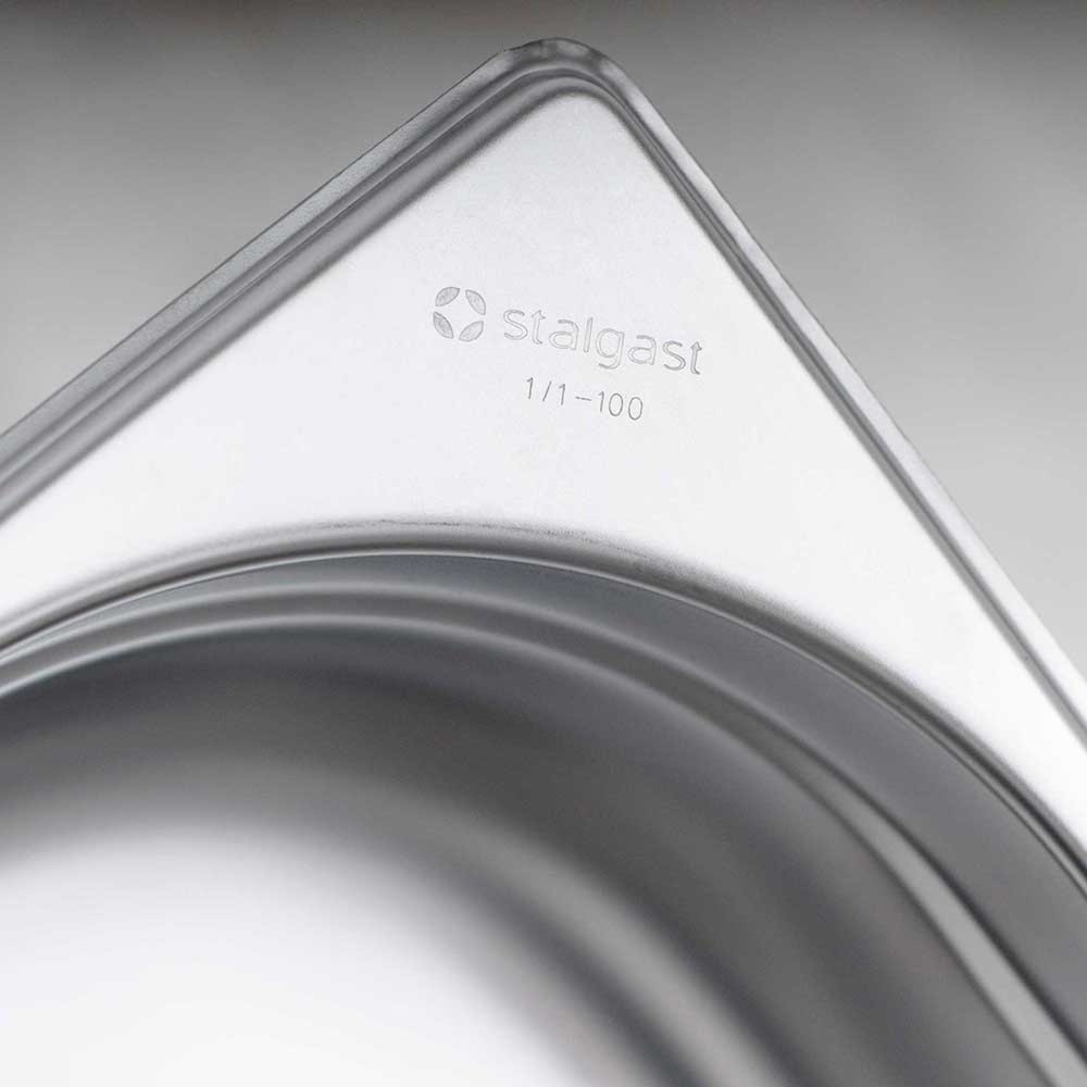 N° de l'image du produit 2 : Bac Gastronorm Stalgast série STANDARD, GN 2/1 (150mm)