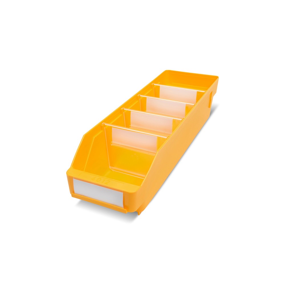Illustration du produit: Bacs de rayonnage avec fenêtre de visualisation, l x P 120 x 400 mm, jaune