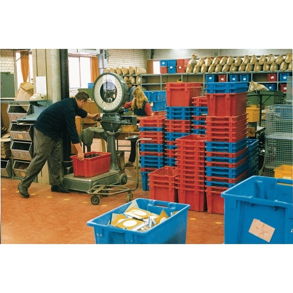N° de l'image du produit 2 : Bacs empilables rotatifs, L590xl380xH202mm, PP gris