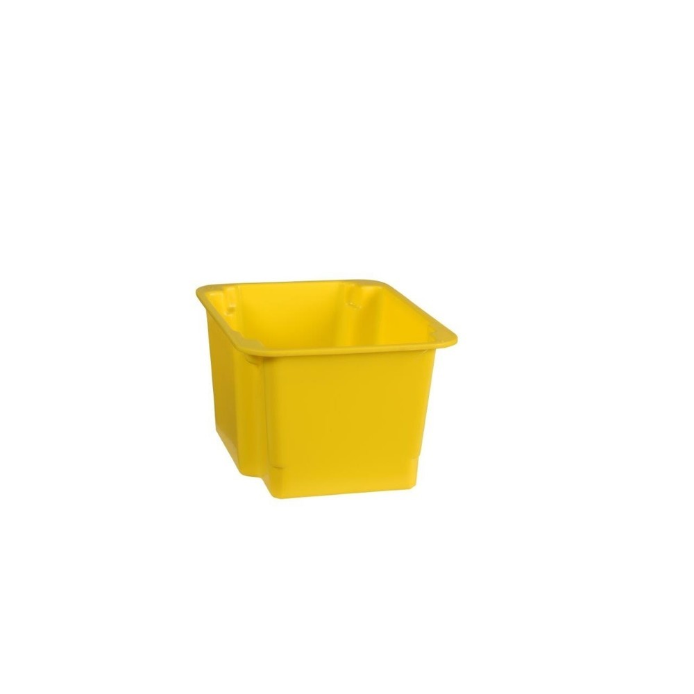 N° de l'image du produit 1 : Bacs empilables rotatifs en polypropylène, 6 litres, jaune
