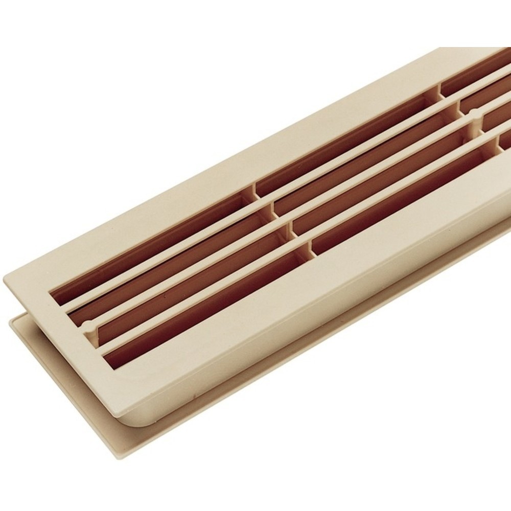 Produktabbildung: Badezimmerlüftung, Kunststoff buche, Länge 452 mm Breite 92 mm, Ecken gerade