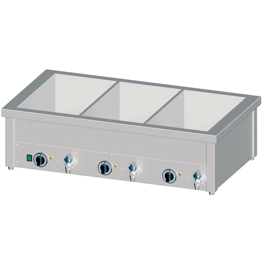 Illustration du produit: Bain-marie Stalgast à poser avec bacs séparés, pour 2x GN1/760x600x310 mm