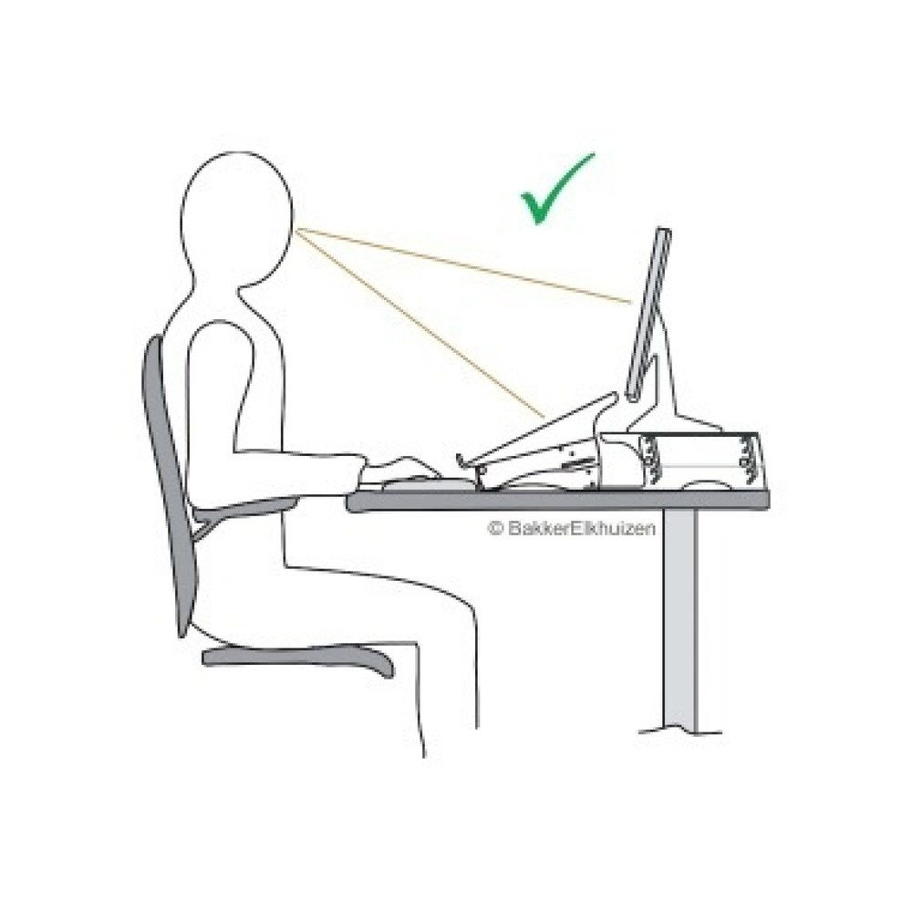 Produktabbildung Nr. 4: BakkerElkhuizen Laptophalter Ergo-Q 330 17Zoll silber/schwarz