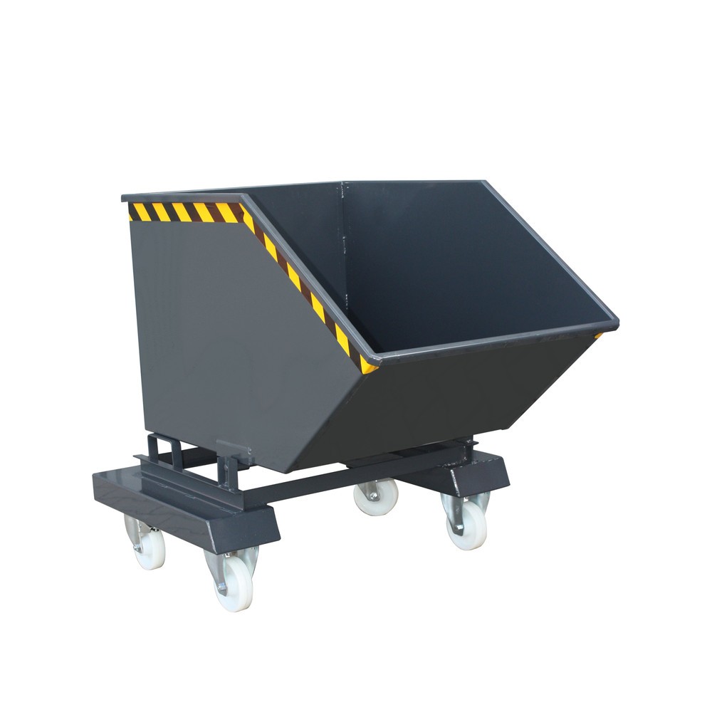 Product afbeelding: Bakwagen Eichinger® met wielen en vorkkokers, 300 kg, 200 liter, antracietgrijs