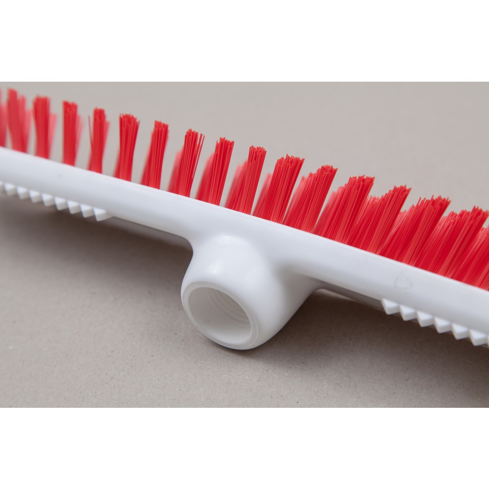 N° de l'image du produit 2 : Balai-brosse hygiénique, plastique, filet allemand, poils en polyester 0,50, dur, 280 mm, rouge