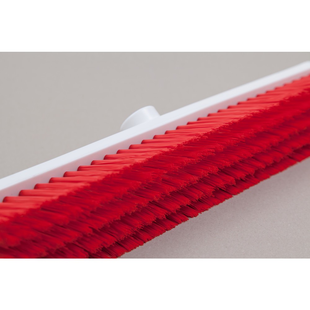 N° de l'image du produit 2 : Balai de salle hygiénique, plastique, filet alld, poils en polyester 0,25, doux, 450 mm, rouge