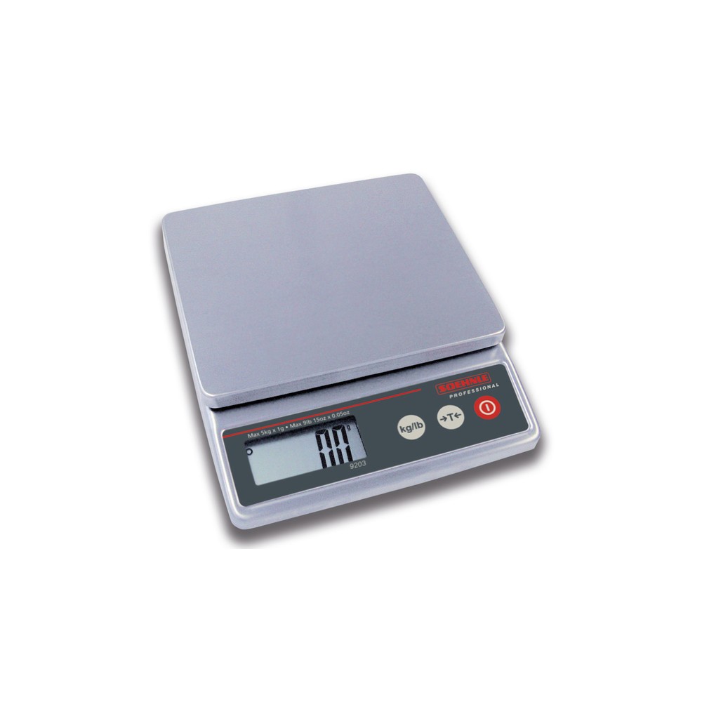 Illustration du produit: Balance compacte SOEHNLE pour pesées non soumises à vérification, plage de pesée 5 kg max.