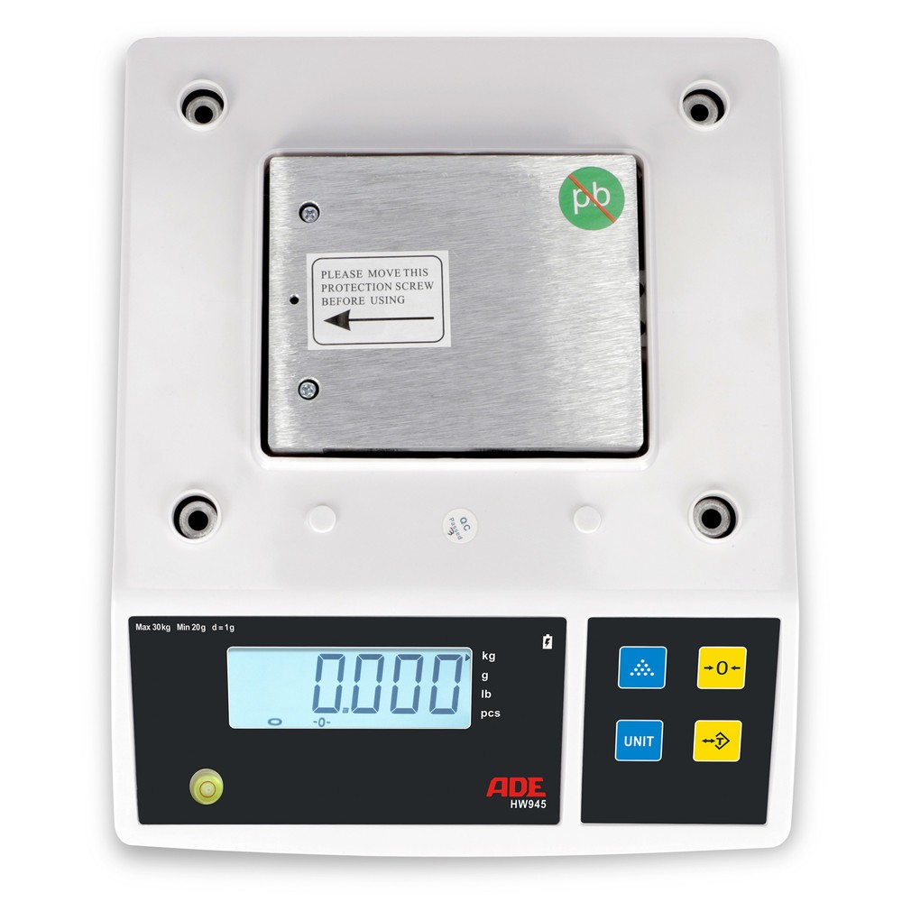 N° de l'image du produit 4 : Balance de contrôle ADE, plage de pesée 30 kg max.