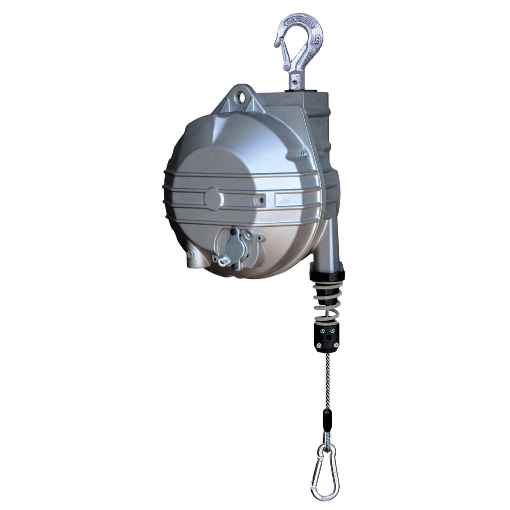 Balancer 95X für EX-Schutzzonen, ohne Arretierung, Aluminiumgehäuse, Seilauszug 2,1 m, TK 20-30 kg Produktabbildung: Balancer 95X für EX-Schutzzonen, ohne Arretierung, Aluminiumgehäuse, Seilauszug 2,1 m, TK 20-30 kg