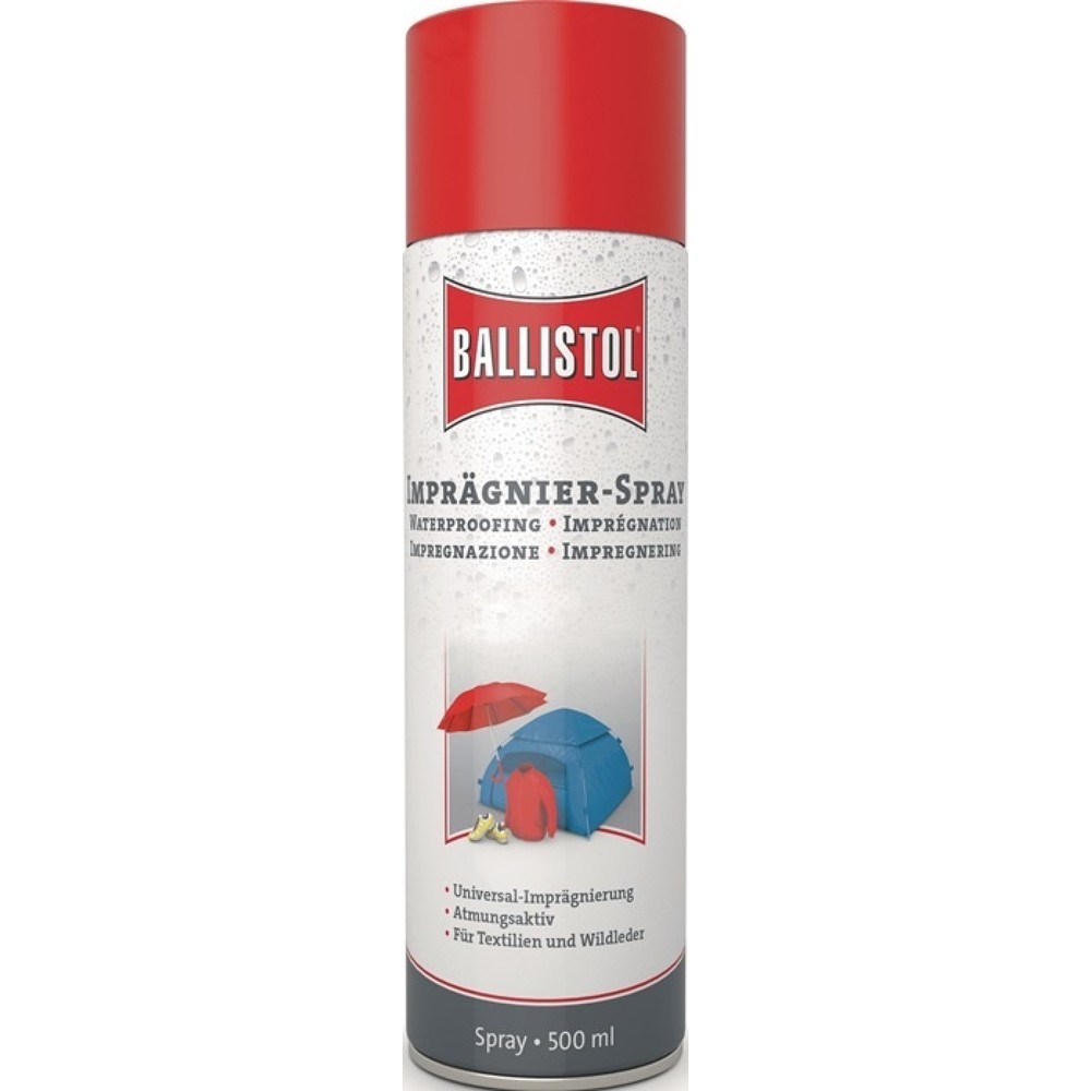 Produktabbildung: BALLISTOL Imprägnierspray Pluvonin, für Natur-/Kunstfasern, Leder, 500 ml