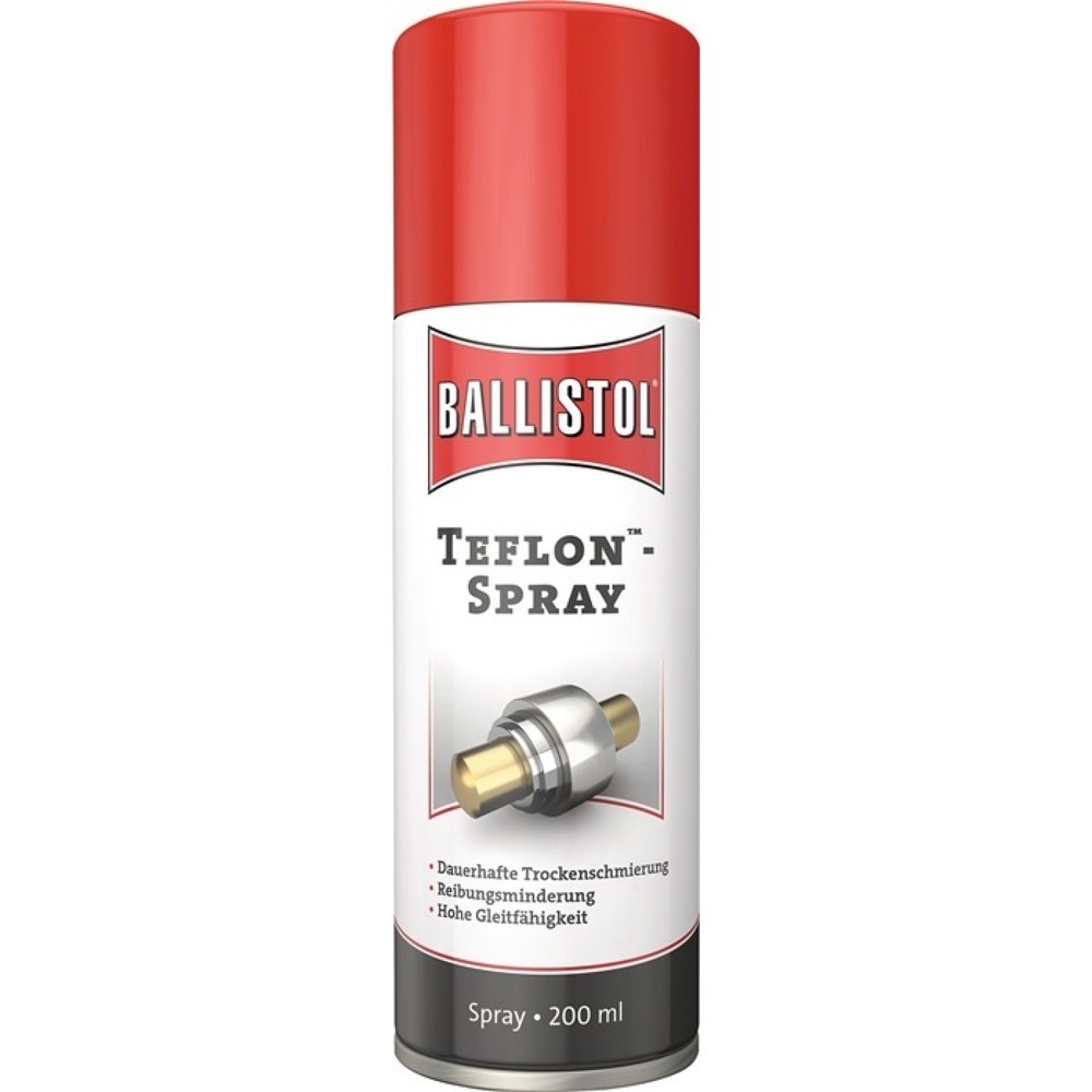 Produktabbildung: BALLISTOL Teflon™-Spray farblos/weisslich n.dem Trocknen 200 ml Spraydose