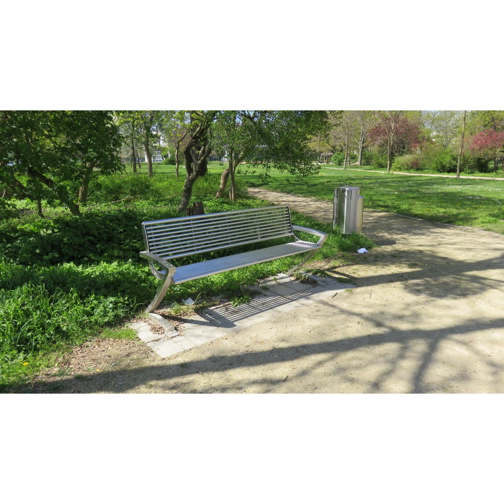 N° de l'image du produit 3 : Banc Carisma en acier inoxydable