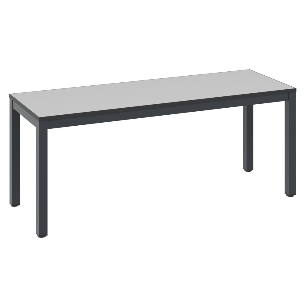 Illustration du produit: Banc pour vestiaire C+P Basic Plus, longueur 1 000 mm, gris-noir / gris-argent