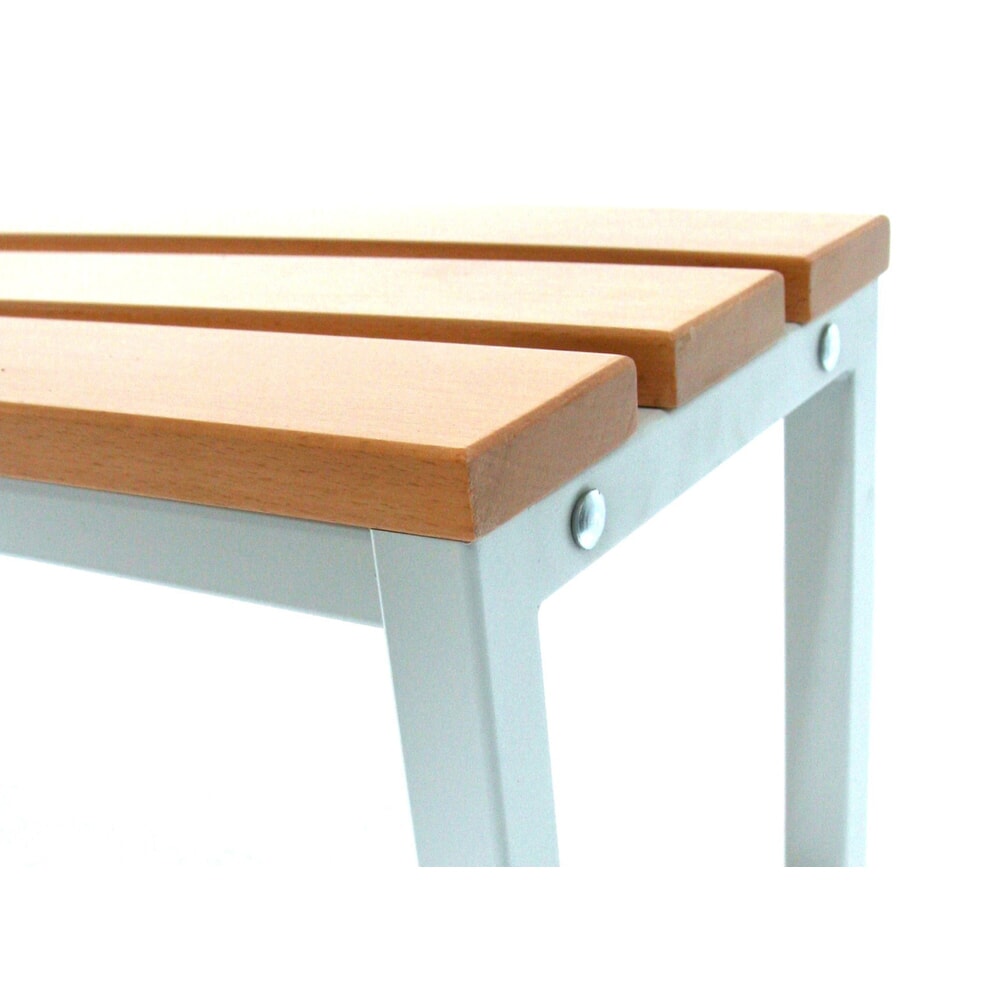 N° de l'image du produit 4 : Banc pour vestiaire Steinbock®, bilatéral avec baguette à crochets, longueur 1 000 mm, sans porte-chaussure