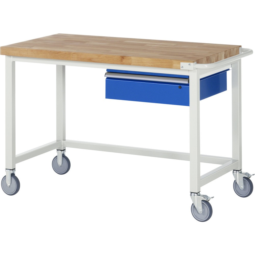 Immagine del prodotto: RAU Banco da lavoro mobile Serie 8000, HxLxP 880 x 1.250 x 700 mm, con 1 cassetto a destra