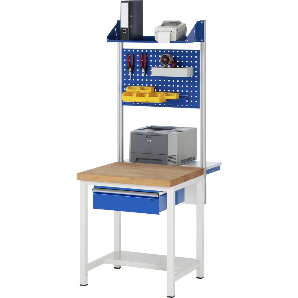 Immagine del prodotto n. 7: Banco da lavoro RAU serie 8000, AxLxP 840-1.040 x 750 x 700 mm, 1 cassetto, 1 piano di appoggio, profondità 320 mm