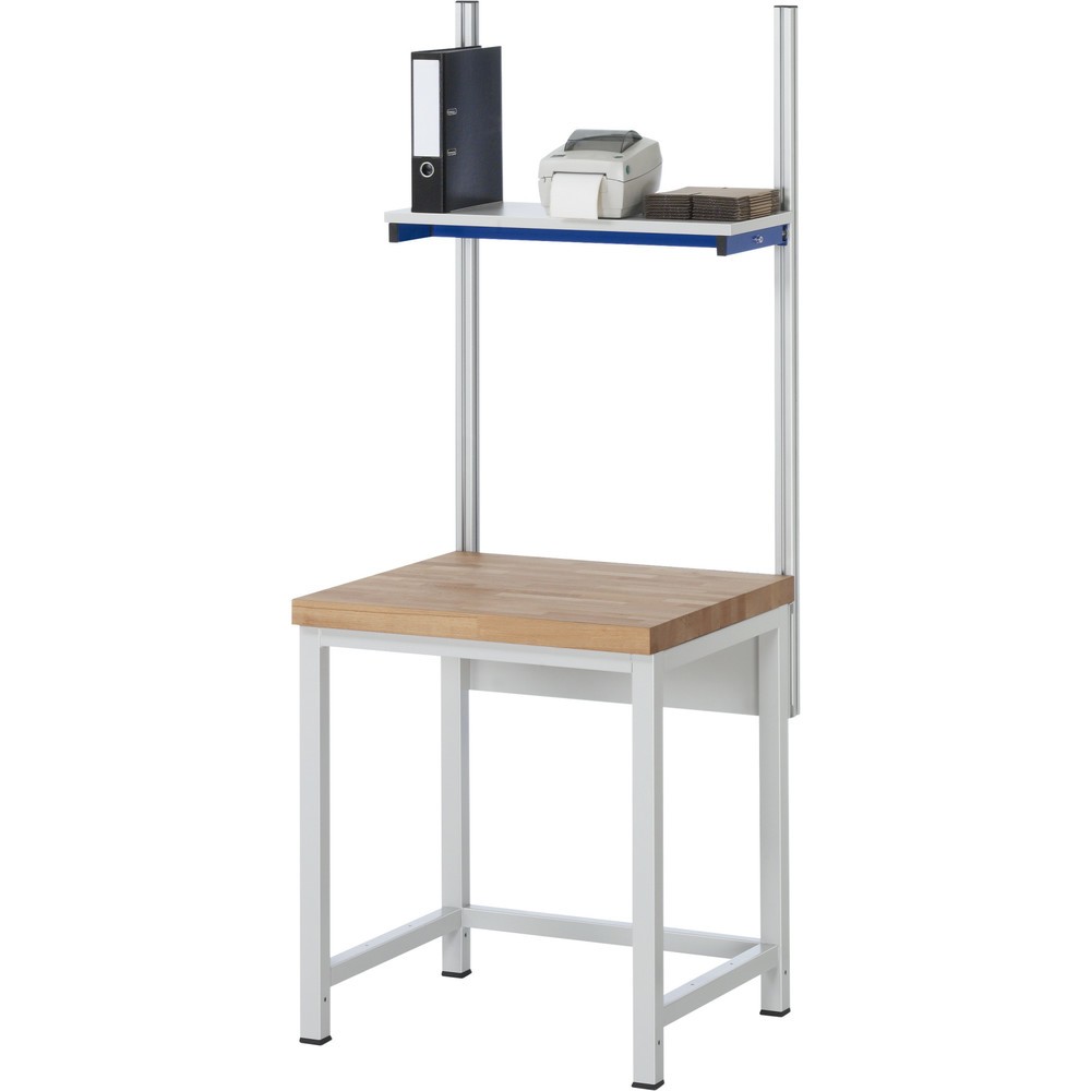 Immagine del prodotto n. 6: Banco da lavoro pesante RAU serie 8000, 1 piano di appoggio, profondità 320 mm, AxLxP 840-1.040 x 750 x 700 mm