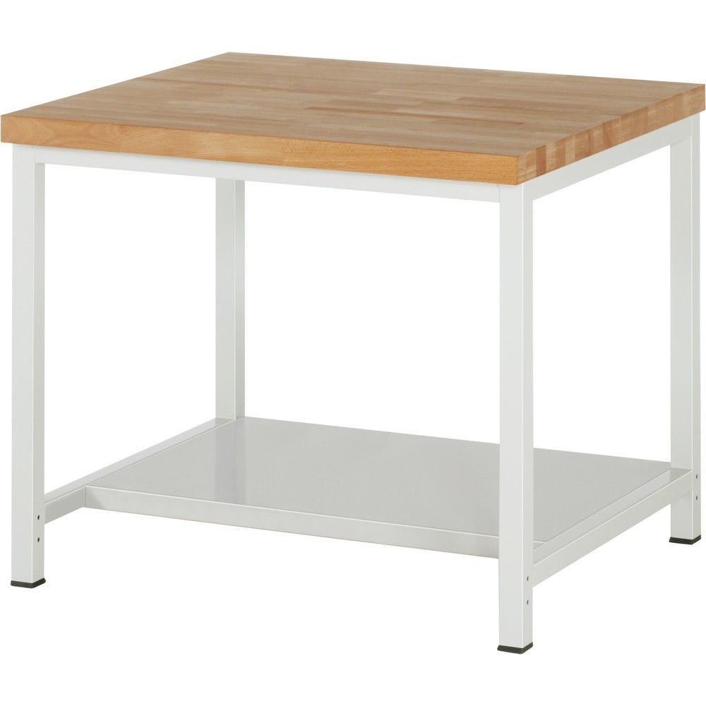 Immagine del prodotto: Banco da lavoro pesante RAU serie 8000, 1 piano di appoggio, profondità 650 mm, AxLxP 840-1.040 x 1.000 x 900 mm