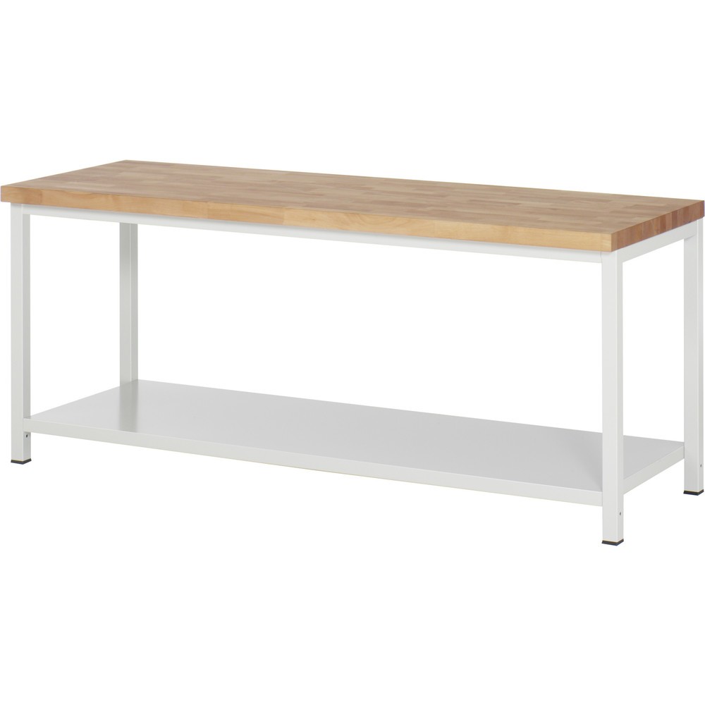 Immagine del prodotto n. 1: Banco da lavoro pesante RAU serie 8000, 1 piano di appoggio, profondità 650 mm, AxLxP 840-1.040 x 2.000 x 700 mm