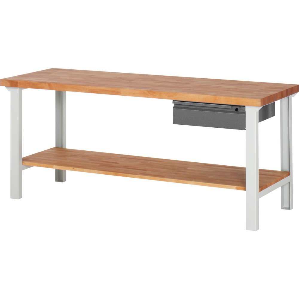 Immagine del prodotto: Banco da lavoro Steinbock®, con cassetti e piano di appoggio, AxLxP 840 x 2.000 x 700 mm, RAL 7035/7016