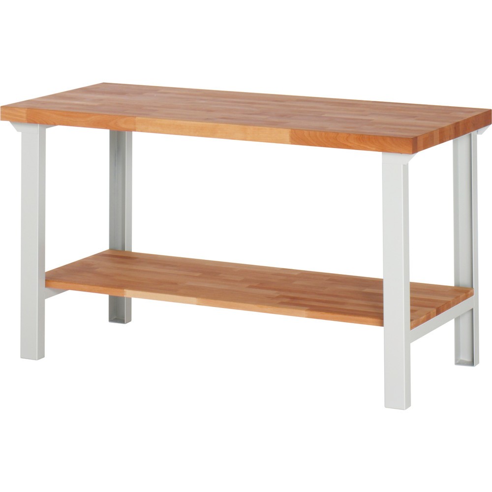 Immagine del prodotto: Banco da lavoro Steinbock®, con piano di appoggio, AxLxP 840 x 1.500 x 700 mm, RAL 7035