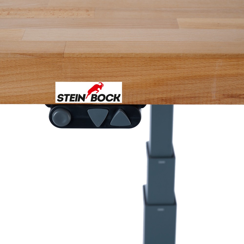 Immagine del prodotto n. 3: Banco da lavoro Steinbock® regolabile elettricamente in altezza e-Adjust, AxLxP 700-1.170 x 2.000 x 750 mm, portata 350 kg