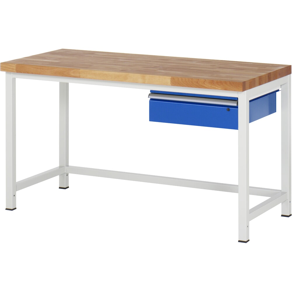 Imagen del producto: Banco de trabajo RAU, serie 8000, H x A x F 840-1.040 x 1.500 x 700 mm, 1 cajón