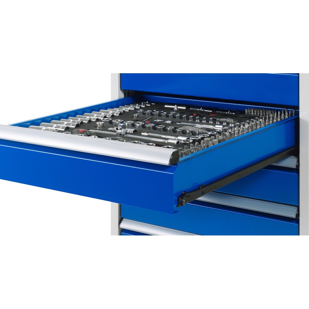 Número de imagen del producto 3: Carro de taller RAU serie 7000, HxAxF 795 x 770 x 650 mm, 3 cajones extraíbles al 90%, 3 x 180 mm, encimera de haya