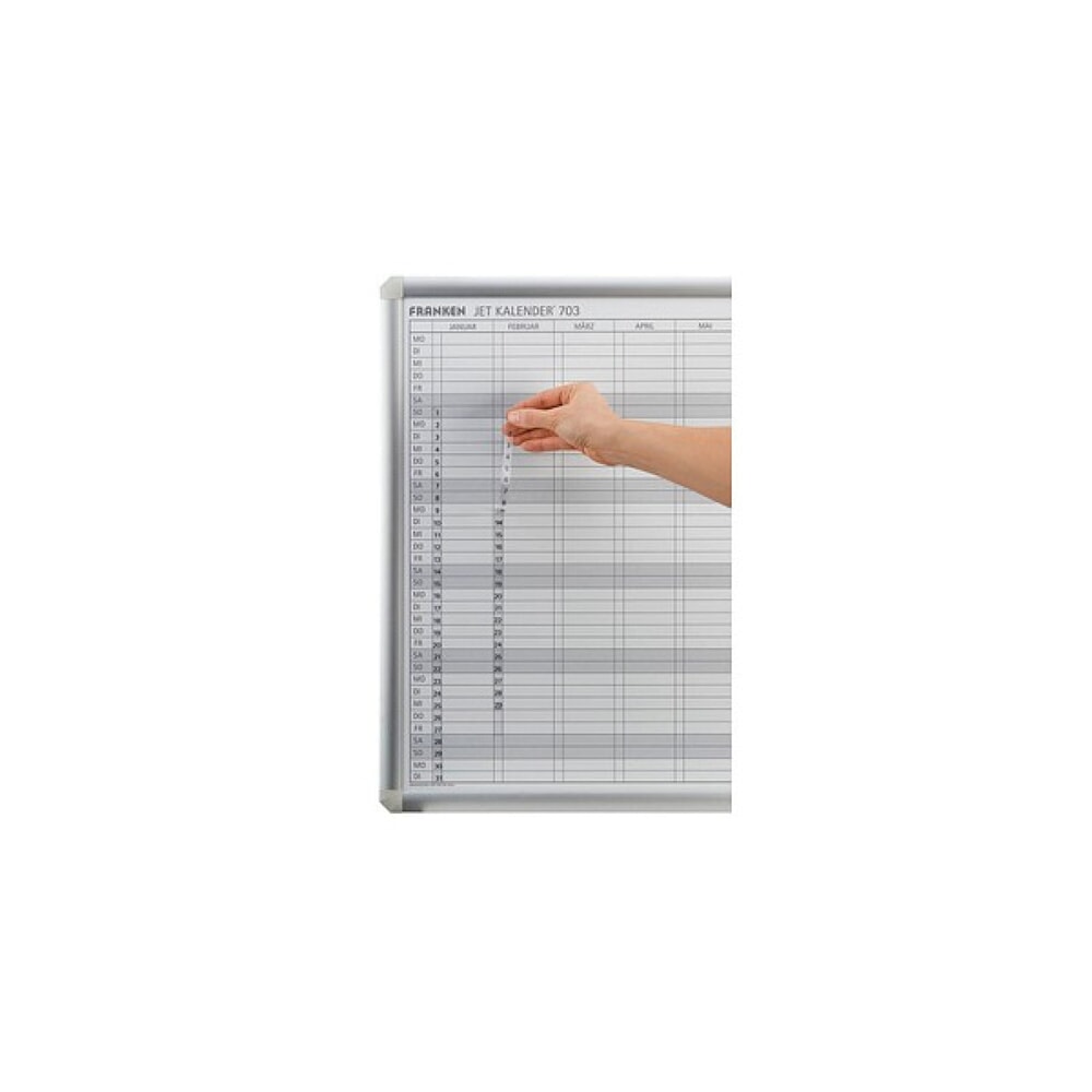 Illustration du produit: Bandeau de dates pour le calendrier annuel FRANKEN JetKalender, transparent, autocollant