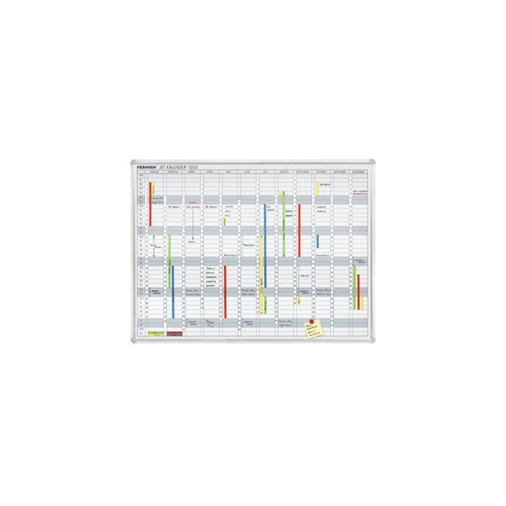 N° de l'image du produit 3 : Bandeau de dates pour le calendrier annuel FRANKEN JetKalender, blanc, magnétique
