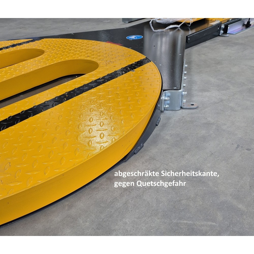 N° de l'image du produit 5 : Enrouleur de palette Premium, plateau rotatif ouvert, Ø 1 500 mm, entraînement du plateau rotatif réglable en continu