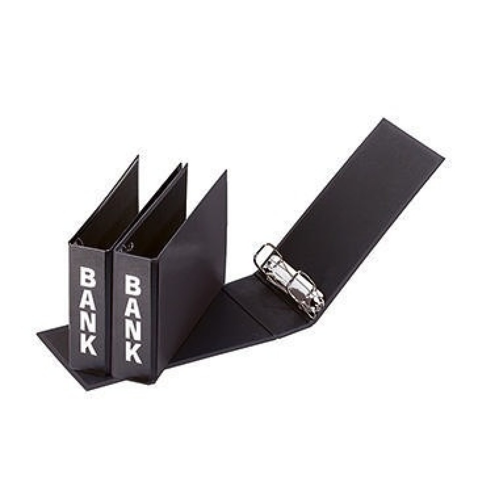 Produktabbildung: PAGNA Bankordner Basic Colours 40801-01 25x14x5cm Pappe schwarz