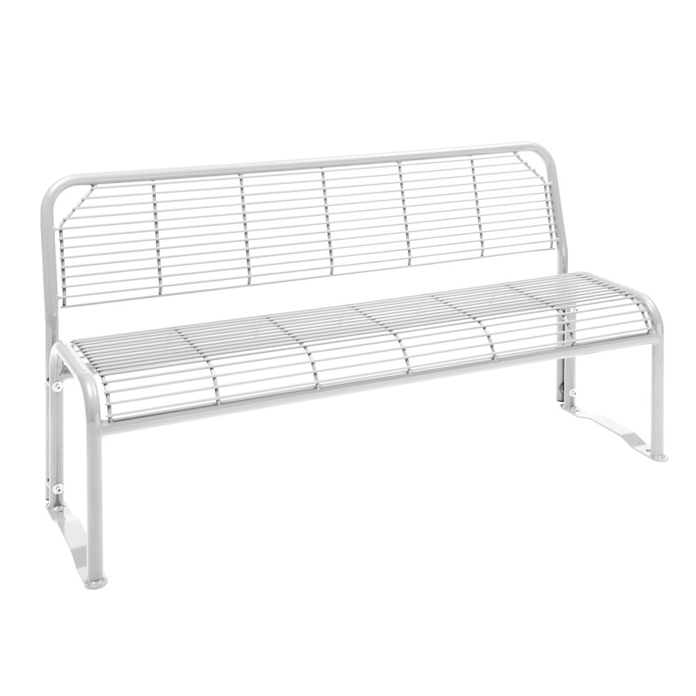 N° de l'image du produit 2 : Banquette en treillis métallique Apollo, avec dossier, rouge rubis