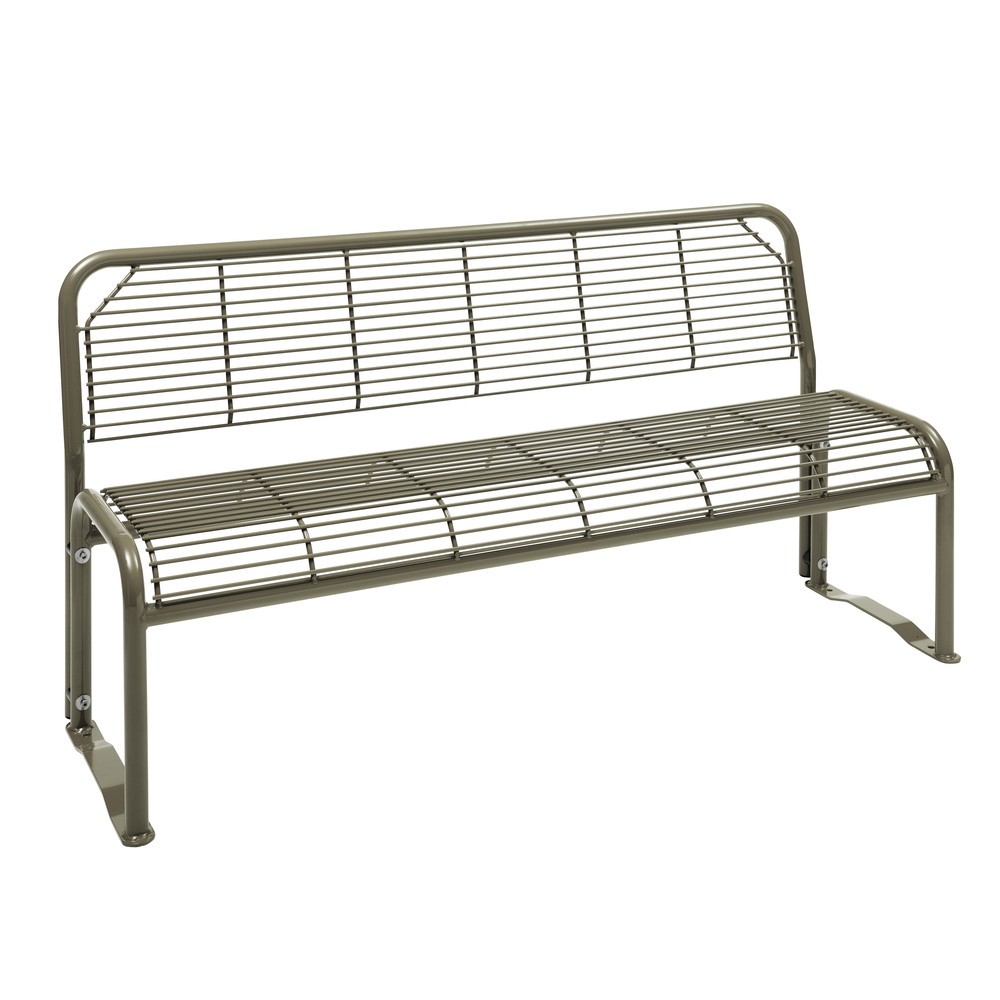 N° de l'image du produit 5 : Banquette en treillis métallique Apollo, avec dossier, rouge rubis