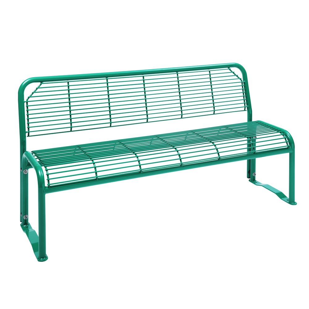 N° de l'image du produit 8 : Banquette en treillis métallique Apollo, avec dossier, rouge rubis
