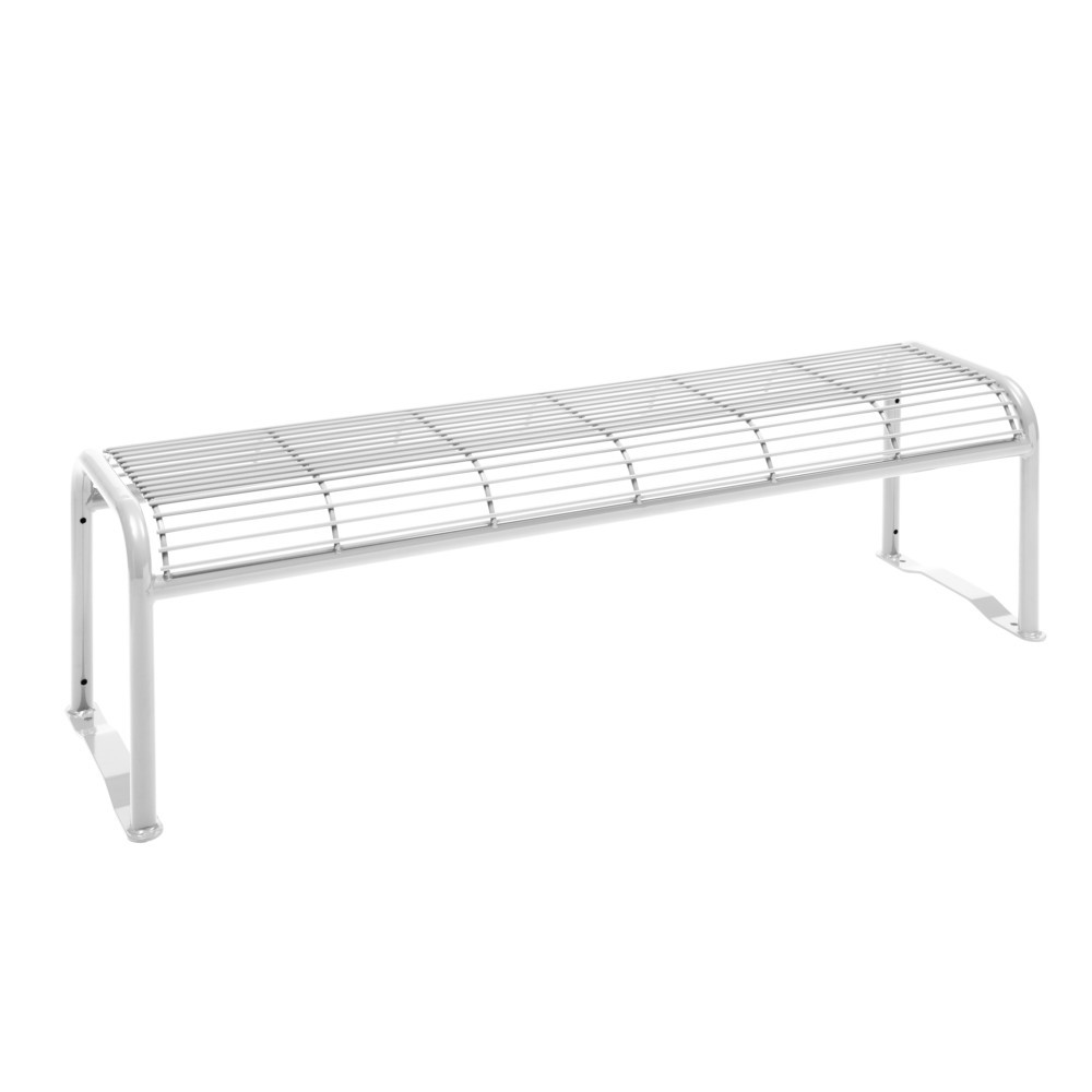 N° de l'image du produit 2 : Banquette en treillis métallique Apollo, sans dossier, rouge rubis