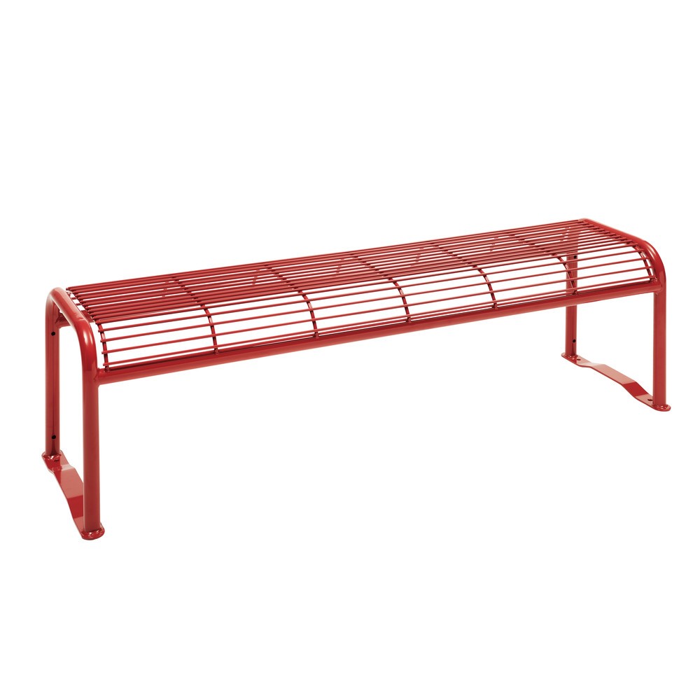 N° de l'image du produit 12 : Banquette en treillis métallique Apollo, sans dossier, rouge rubis