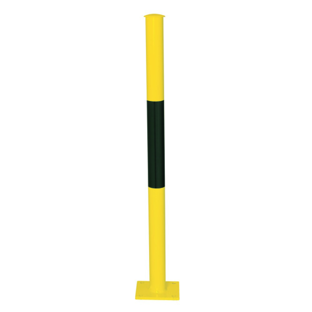 Imagen del producto: Barandillas del sistema URBAN, tubo basculante, Ø 60 mm, altura por encima del pasillo 1.000 mm, para clavija, galvanizado en caliente y pintado, negro/amarillo