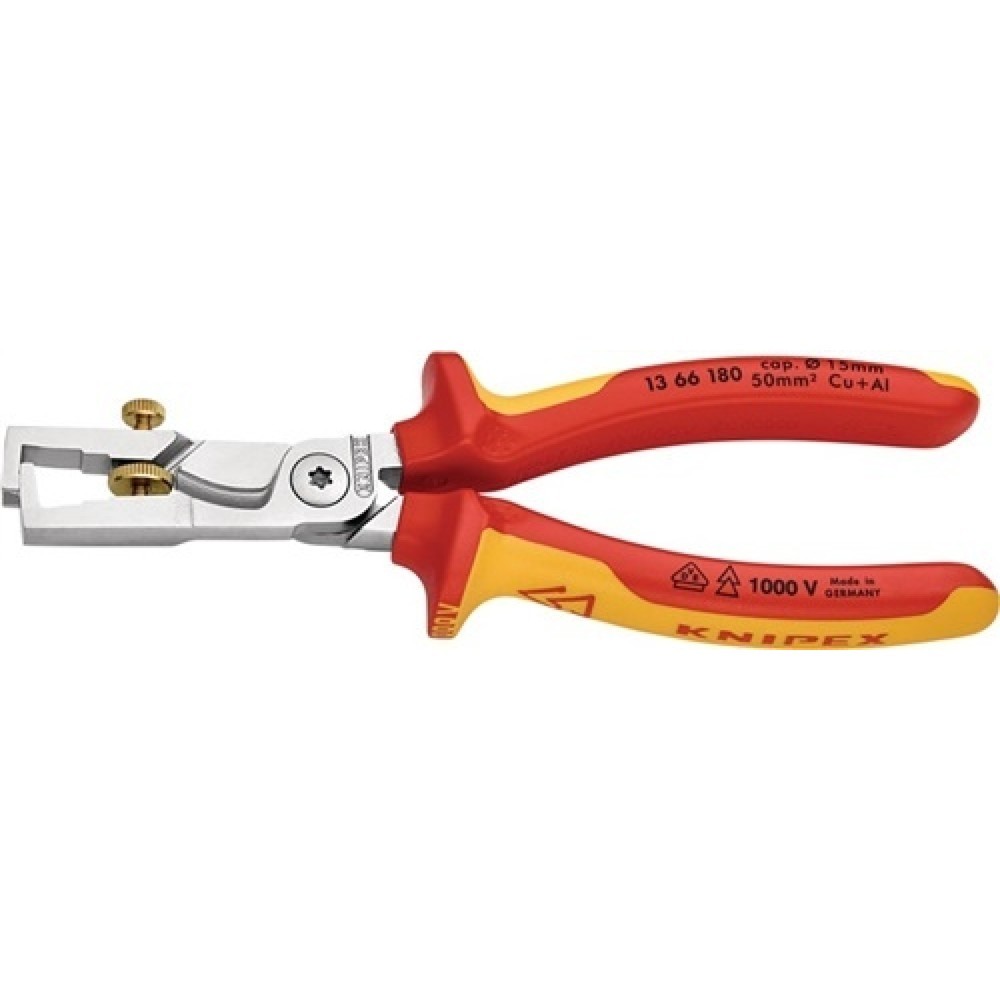 Illustration du produit: Pince à dénuder StriX longueur 180 mm VDE chromé gaines multicomposant KNIPEX