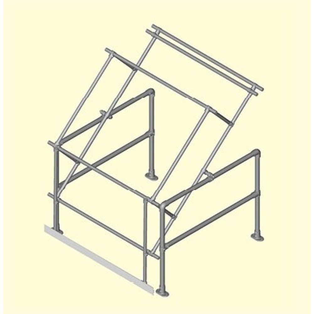 N° de l'image du produit 2 : Barrière écluse Kee Safety type A, pour dimensions 1,40 x 1,48 m, hauteur max. 1,60 m