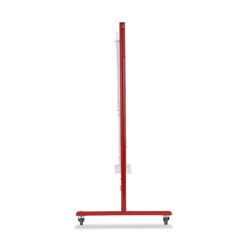 N° de l'image du produit 7 : Barrière extensible dancop avec potelets, Ø 60 mm, largeur 3 600 mm, rouge/blanc