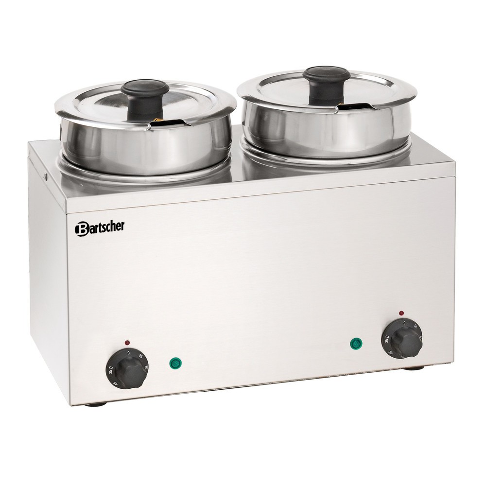 Produktabbildung: Bartscher Bain Marie Hotpot, 2x Topf, 3,5 L