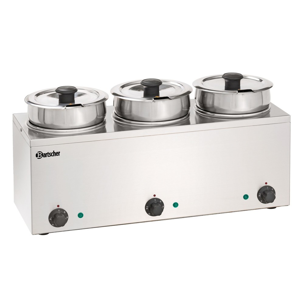 Produktabbildung: Bartscher Bain Marie Hotpot, 3x Topf, 3,5 L