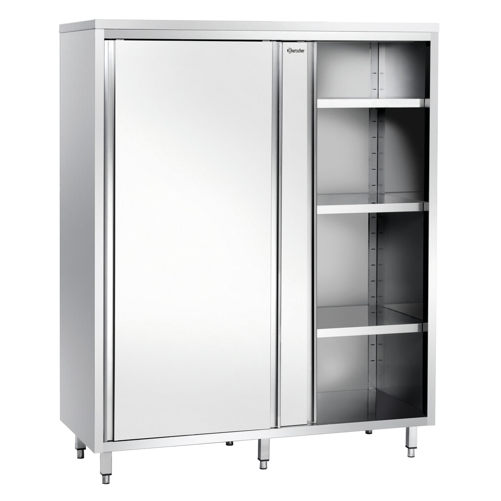 Bartscher Hochschrank 600, B1200, 2ST, CNS Produktabbildung: Bartscher Hochschrank 600, B1200, 2ST, CNS