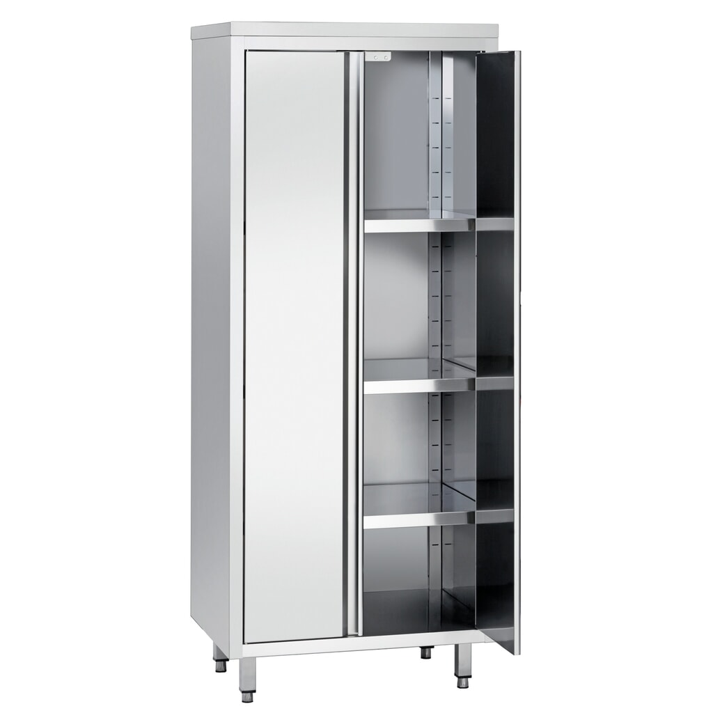 Produktabbildung: Bartscher Hochschrank 600, B800, 2FT, CNS