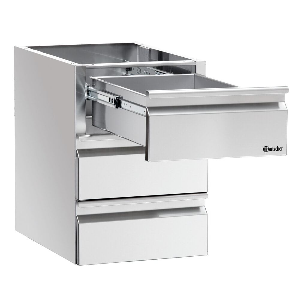 Bartscher Schubladenblock 3x1/1GN Produktabbildung: Bartscher Schubladenblock 3x1/1GN