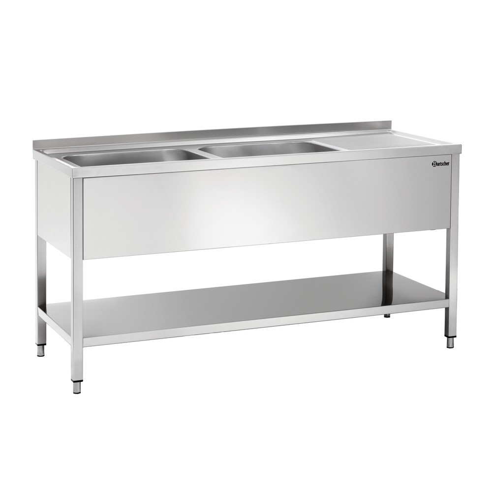 Produktabbildung: Bartscher Spüle 700, B 1600,  2 Becken LI
