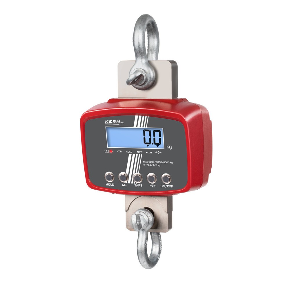 Imagen del producto: báscula de grúa KERN HFD, con mando a distancia inalámbrico, capacidad de pesado máx. 600 kg