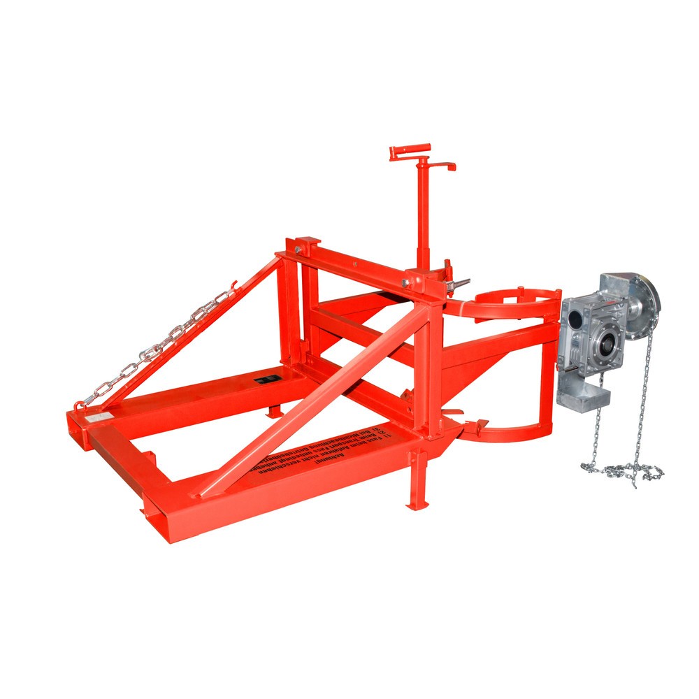 N° de l'image du produit 1 : Basculeur de fûts Bauer® FD/L-K, peint, rouge feu